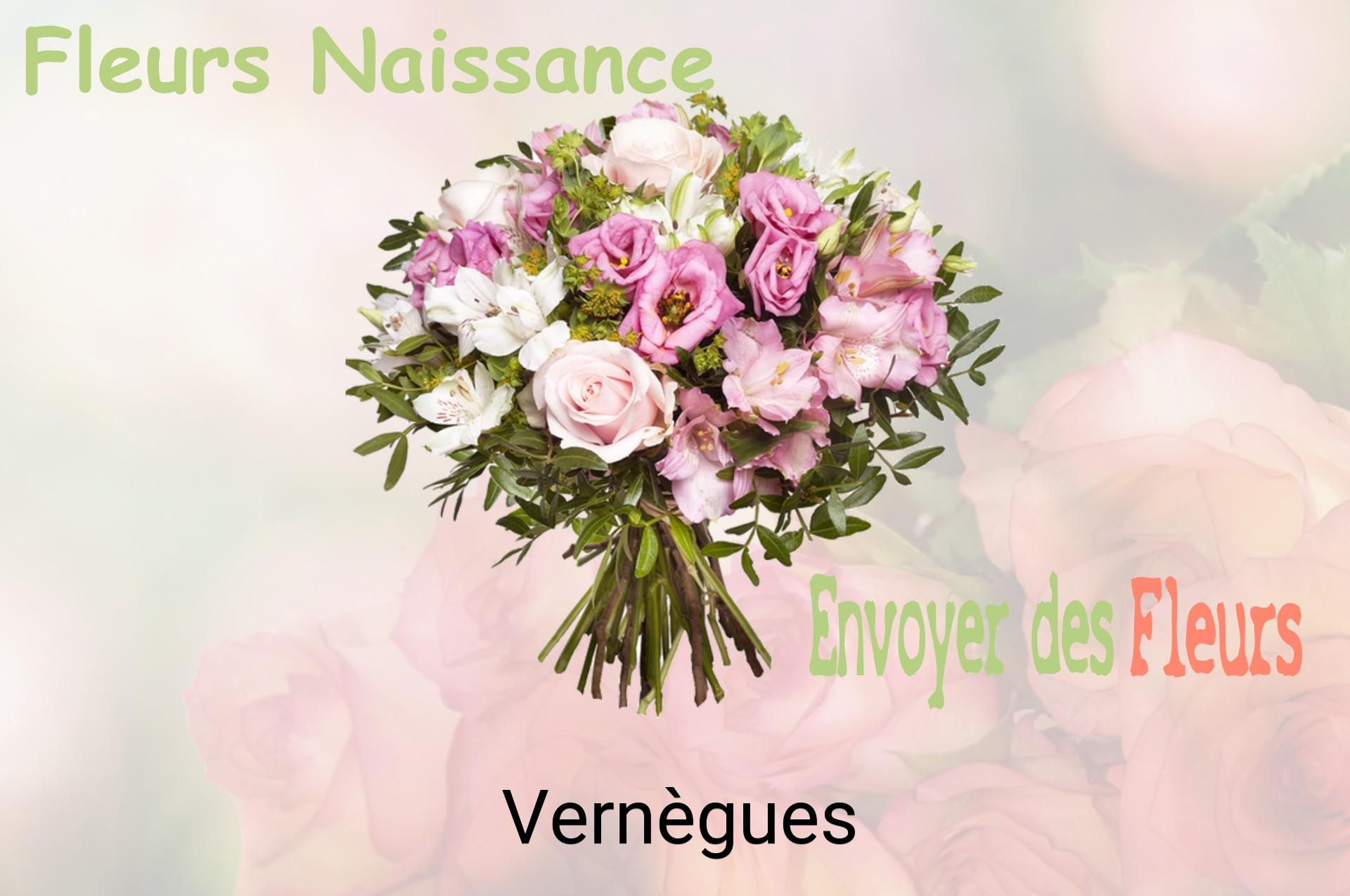 Bouquet de fleurs de naissance livré à Vernègues